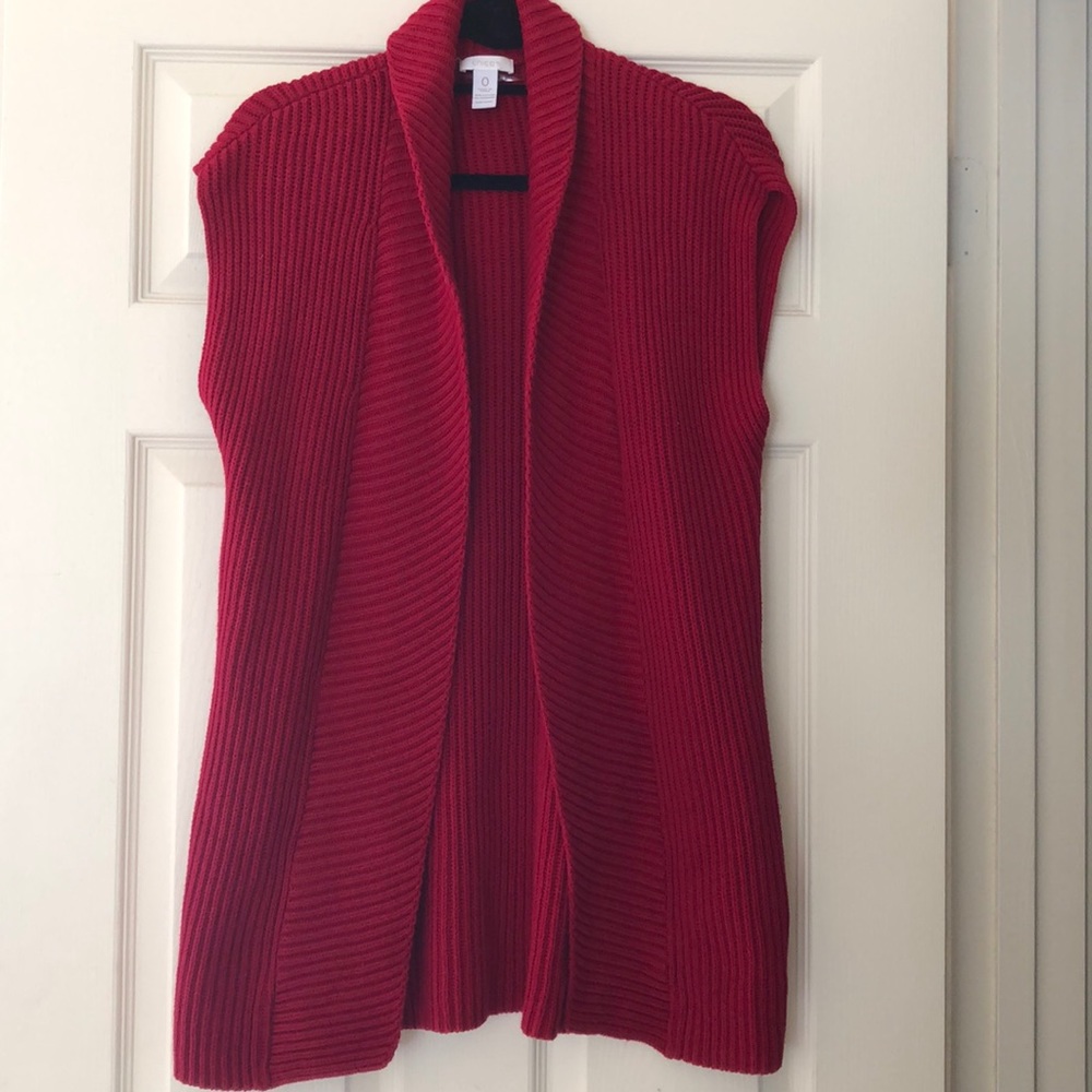 Chico’s pretty red vest